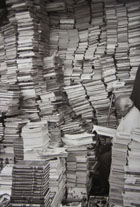 piles of books